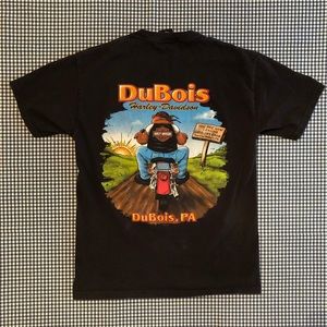 DuBois, PA Harley Davidson Motorcycle Dealership T-Shirt Size Medium Black VTG